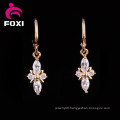 Factory Price18k Gold Gemstone Chandelier Earrings